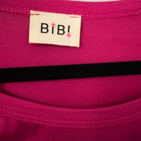 BiBi Fuchsia Ruffle Sleeve Tee - Picture 4 of 4